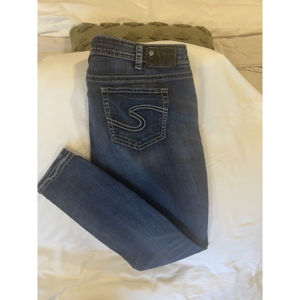 Silver SUKI Mid Denim Jeans Women Size 20W Super Skinny
